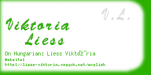 viktoria liess business card